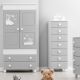 Kinder Kleiderschrank NOA grau-STARLETTE