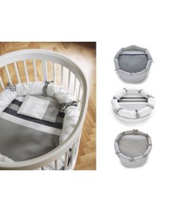 3-teilige Bettgarnitur für Babybett/ Culla Liddy