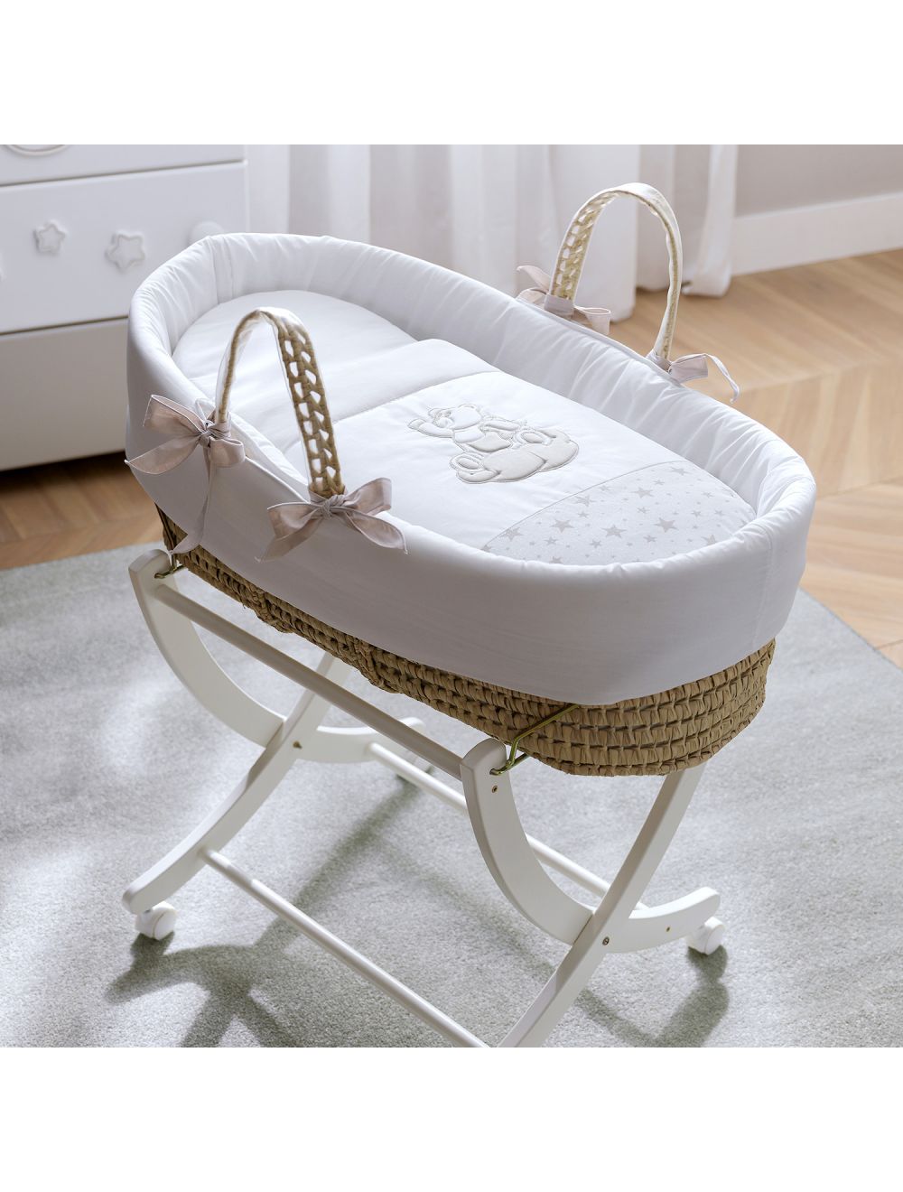 Babykorb Moses Korb Teddy Royal
