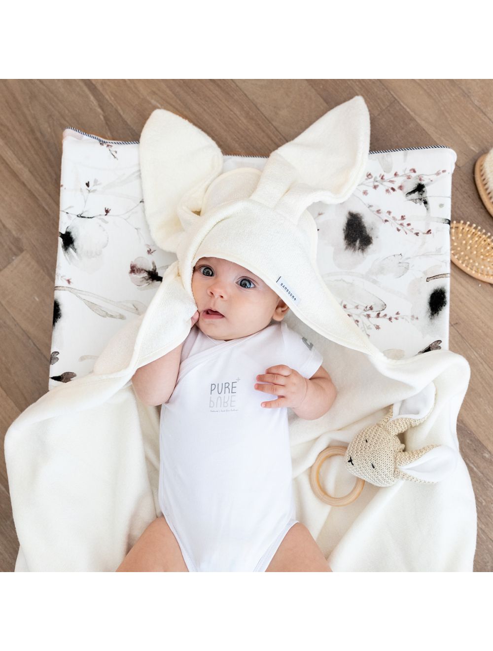 Bambus Baby Kapuzenbadetuch