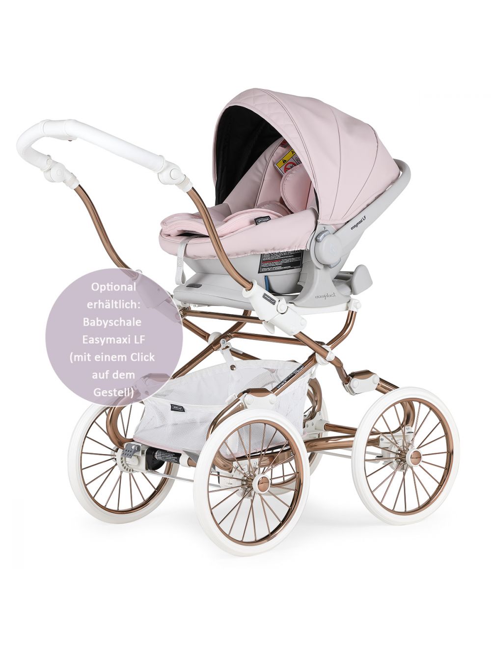 Kinderwagen Retrokinderwagen Stylo Class+ Specials 2022 (2-in-1 Set)  Rosgold